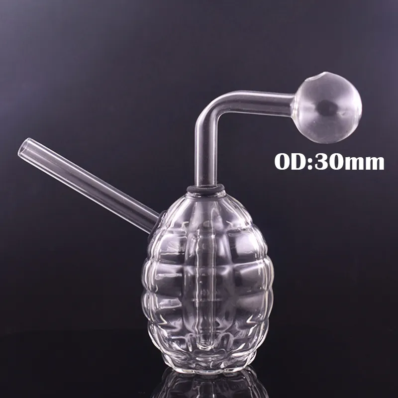 Unique Design Antitank Grenade Oil Burner Bong Thick Dab Rig Smoking Water Pipe Ash Catcher Hookah Heady Mi with Big Size Oil Burner Pipe