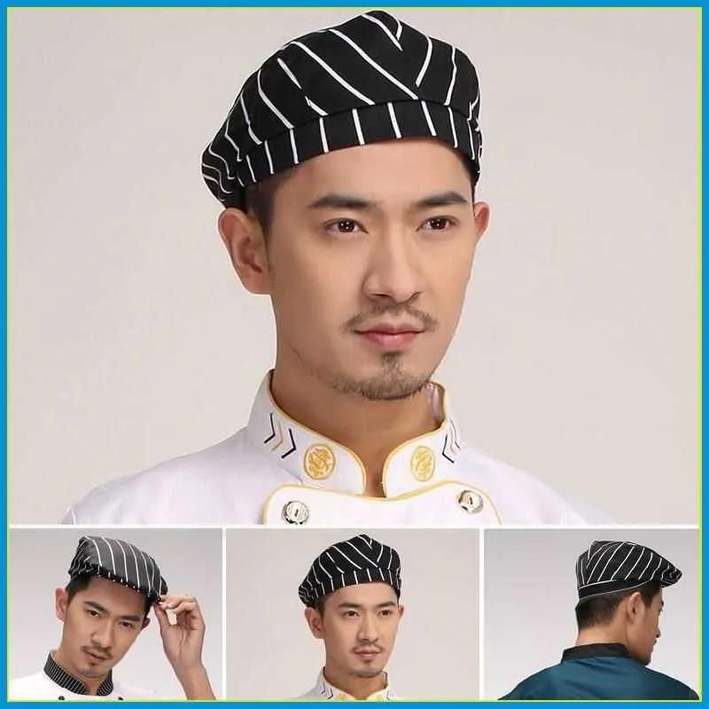 2023 Hotel Chef Pirate Western Restaurant Men's and Women's Kitchen Work Headband Wrapped Head Strap Hat