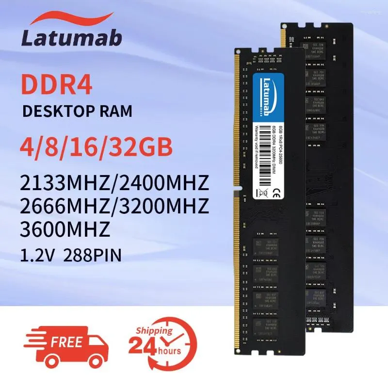 Memoria RAM DDR4 8GB 16GB 4GB 3200 MHz 2666MHz 2400MHz 2133 MHz 3600MHz Pamięć pulpitu Dimm PC4-25600 21300 19200 1,2V 288PINSPINS