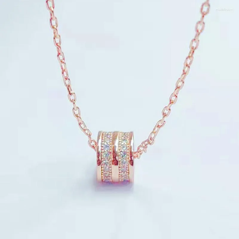 Kedjor 2023 smycken modeuppsättning zirkoniume liten midja hänge halsband kvinnor utsökta klavikel hög kvalitet