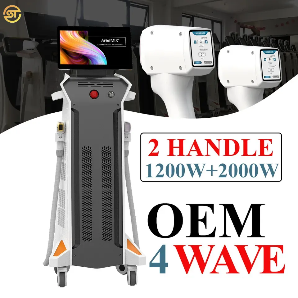Latest 1200w 2000w Diode Laser 808Nm 2023 20Hz Alexandrite 755 808 1064 Ice Diode Laser Hair Removal Machine Price
