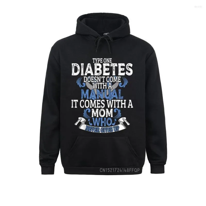 Herrtröjor typ 1 diabetes t1d diabetisk medvetenhet kvinnor barn flickor pullover gåva män nörd kläder retro långärmad tröjor