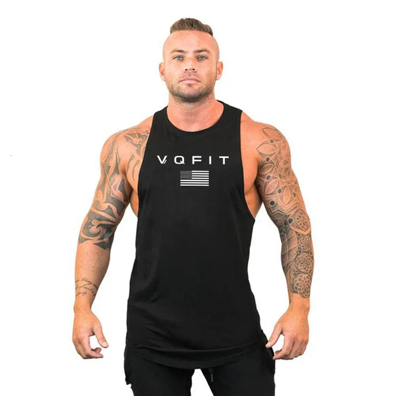 Mannen Tank Tops Heren tank tops shirt gym tank top fitness kleding vest mouwloos katoen man canotte bodybuilding ropa hombre man kleding dragen 230715