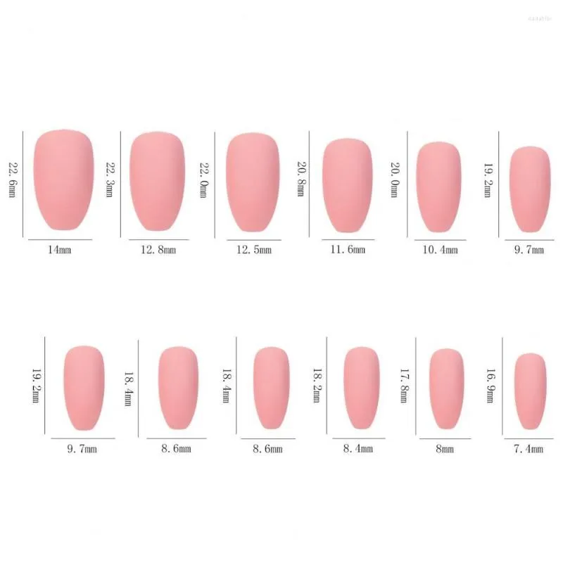 Faux ongles inoffensifs 576 pièces/boîte colle carrée délicate sur divers Styles fournitures de beauté amovibles artificielles