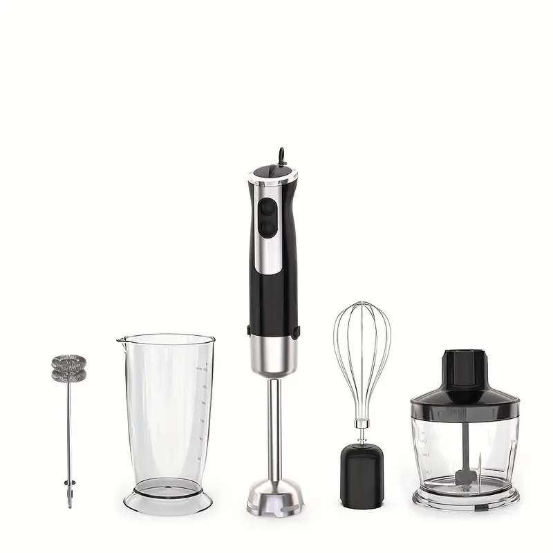 Löstagbar högeffekt rostfritt stål Housing Electric Hand Blender Immersion Stick Blender LED Light