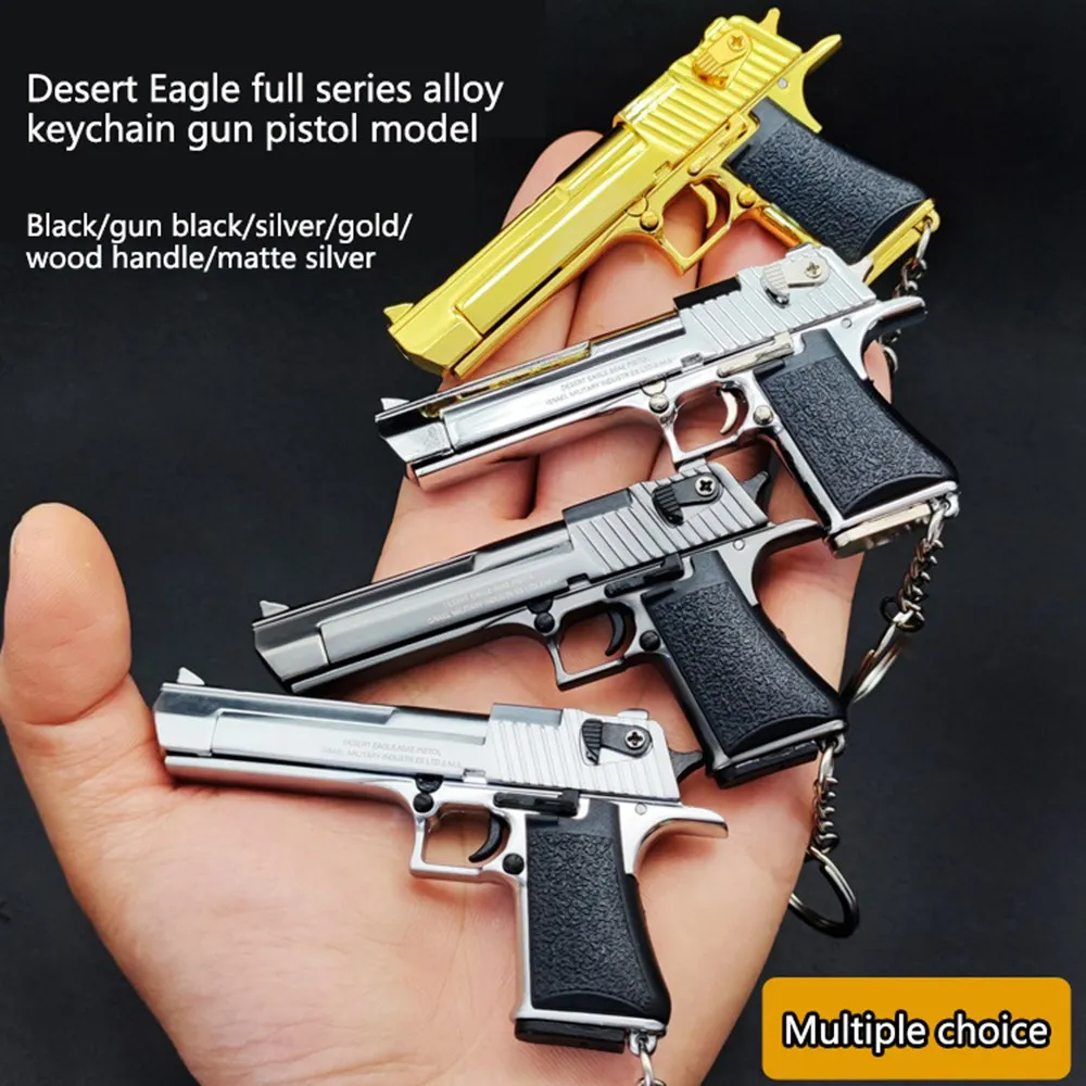 Desert Eagle Full Series Legierungspistolen-Modell, Schlüsselanhänger, Spielzeug, 1:3 Metall-Minipistole, Schlüsselanhänger-Modell, abnehmbare Pistole, zusammenbaubar, Geschenke für Freund, Kinder, S2224