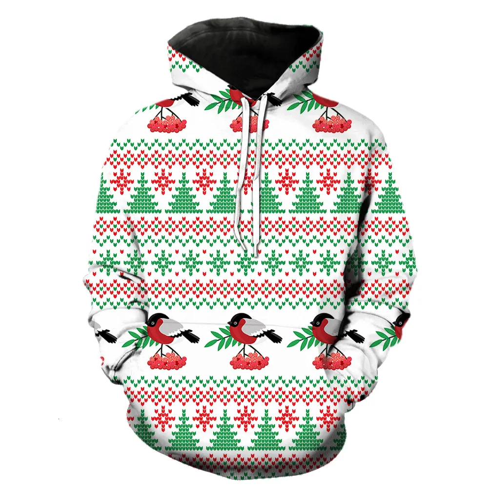 Men's Hoodies Sweatshirts Santa Claus Christmas Tree With Hood Jackets Unisex Oversized Fashion Spring Teens Funny Long Sleeve 230715