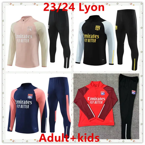2023/2024 Lyon Soccer Tracksuit Lyonnais Football Training Suit Jogging
