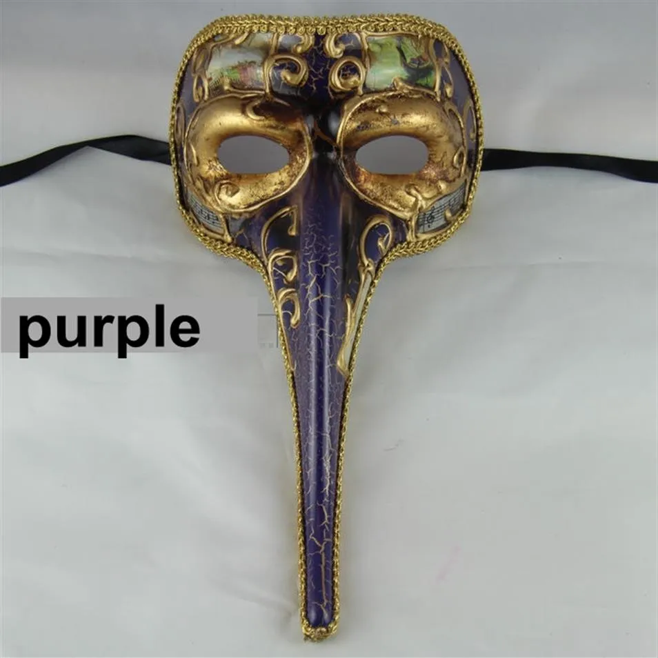 Dayses Masked Ball Costume Party High Quality Venice Italy Mask Carnival Whimsy Long Elephant Nos Mask Hallowmas Trunk Mask2193