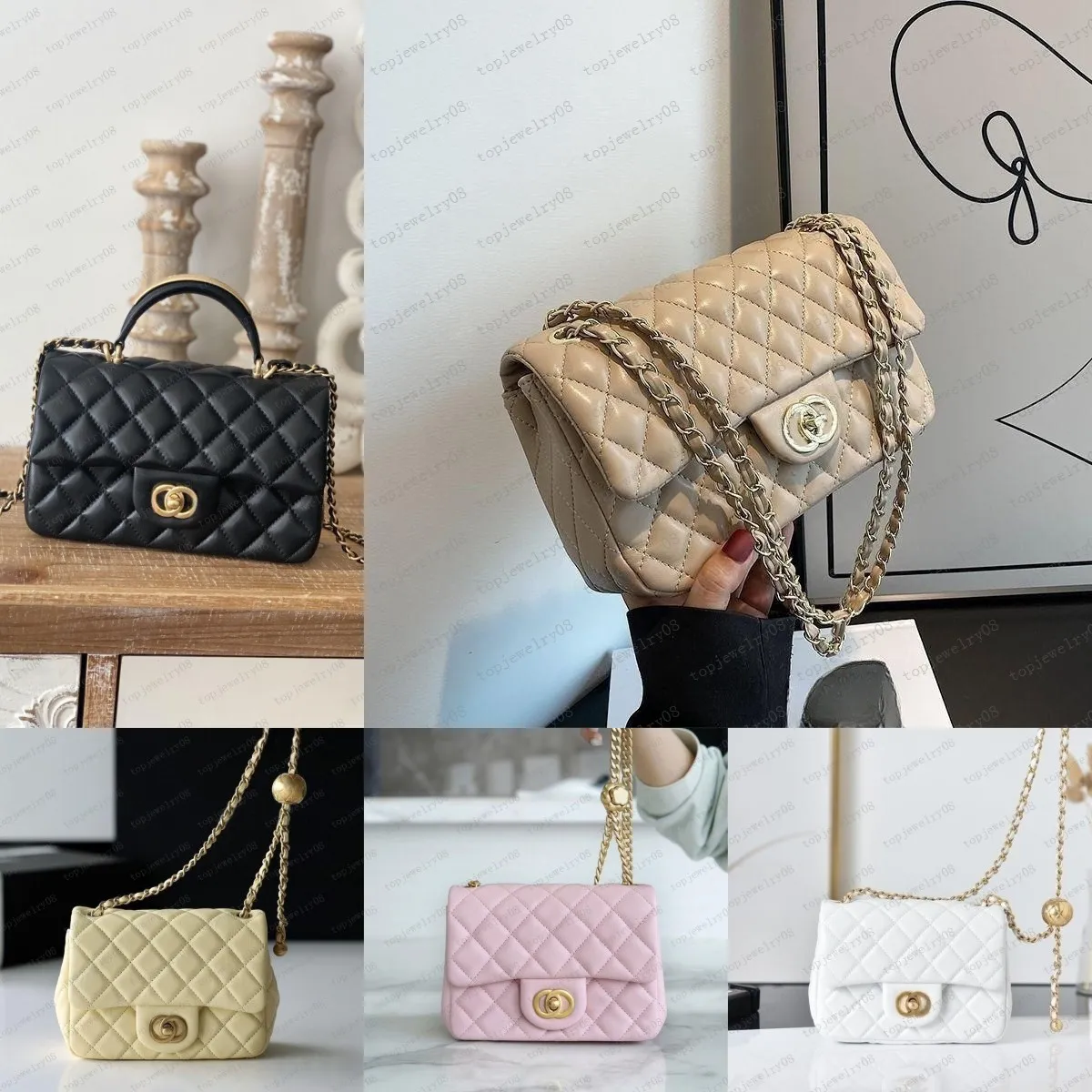 Designer Bag Bolsa De Ombro Bolsas De Luxo Totes Bolsas Saco De Corrente De Canal Embreagem Flap Mulheres Check Velour Thread Purse Letras Duplas Sólidas Hasp Cintura Listras Quadradas