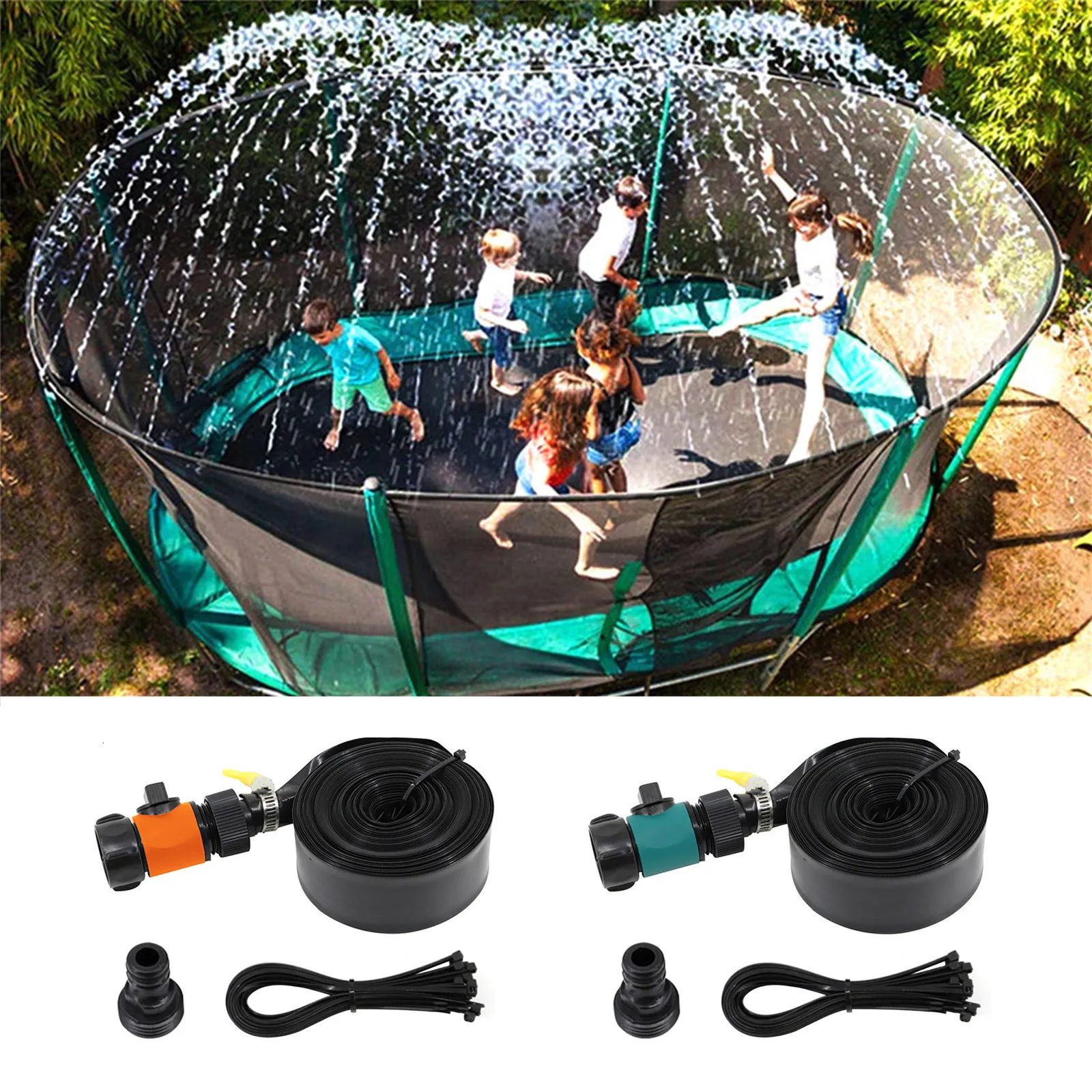 Trampolines Trampoline Arroseur Pour Enfants En Plein Air Arroseur D'eau Accessoires Pour Jardin Divertissement De L'eau Pour Enfants Jeu D'été 230715