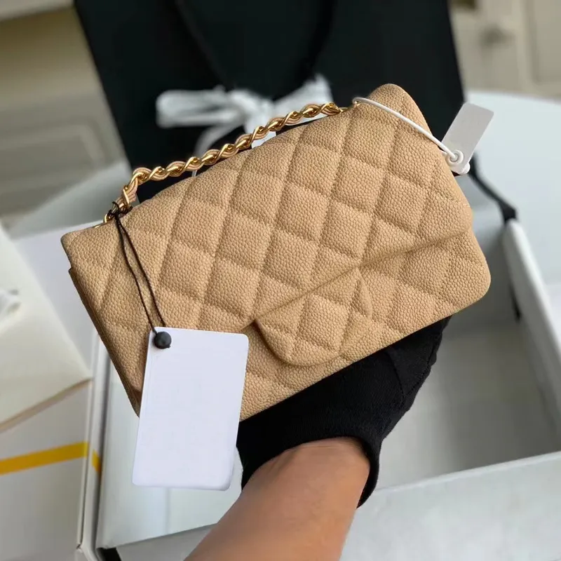 Designer Caviar Lambskin Crossbody Bag 20cm High Quality Designer Caviar Lambskin Crossbody Bag 20cm High Quality