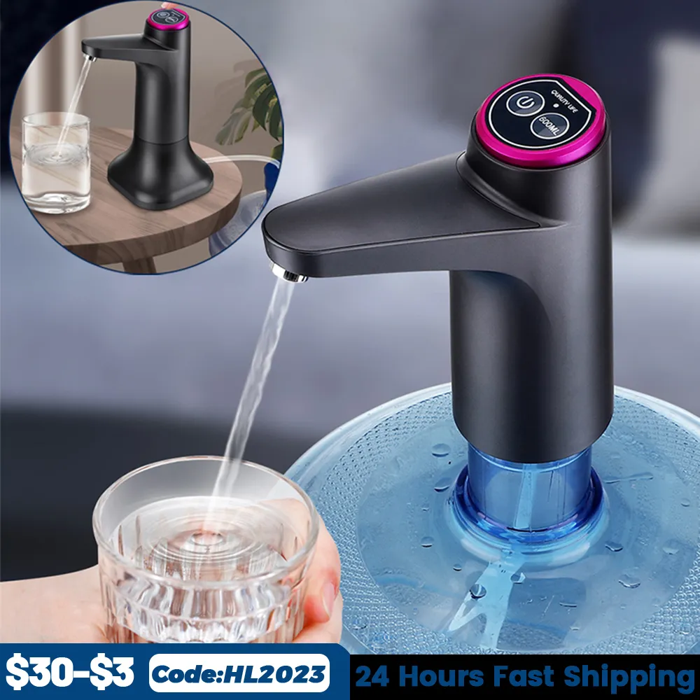 Pompe per l'acqua Pompa per bottiglia d'acqua Ricarica USB Distributore automatico di acqua elettrica Pompa per bottiglia Pompa per acqua Interruttore automatico Distributore di bevande 230715