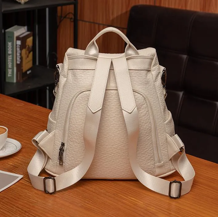 Lychee Leather Backpack Women main image 2
