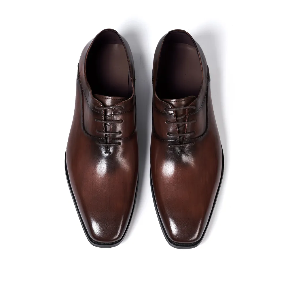 Klassische Herren-Kleiderschuhe echte Leder Schnürpoint Zehen Business Office Anzug formeller Schuh für Männer Hochzeitsfeier Oxfords