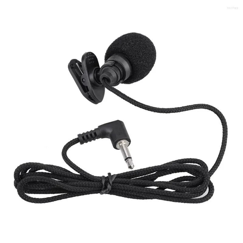 Microfones Mini Portable Clip-On Lapel Lavalier Handsfree 3,5 mm Jack Condenser Microphone Mic för dator PC Laptop Loundspeaker