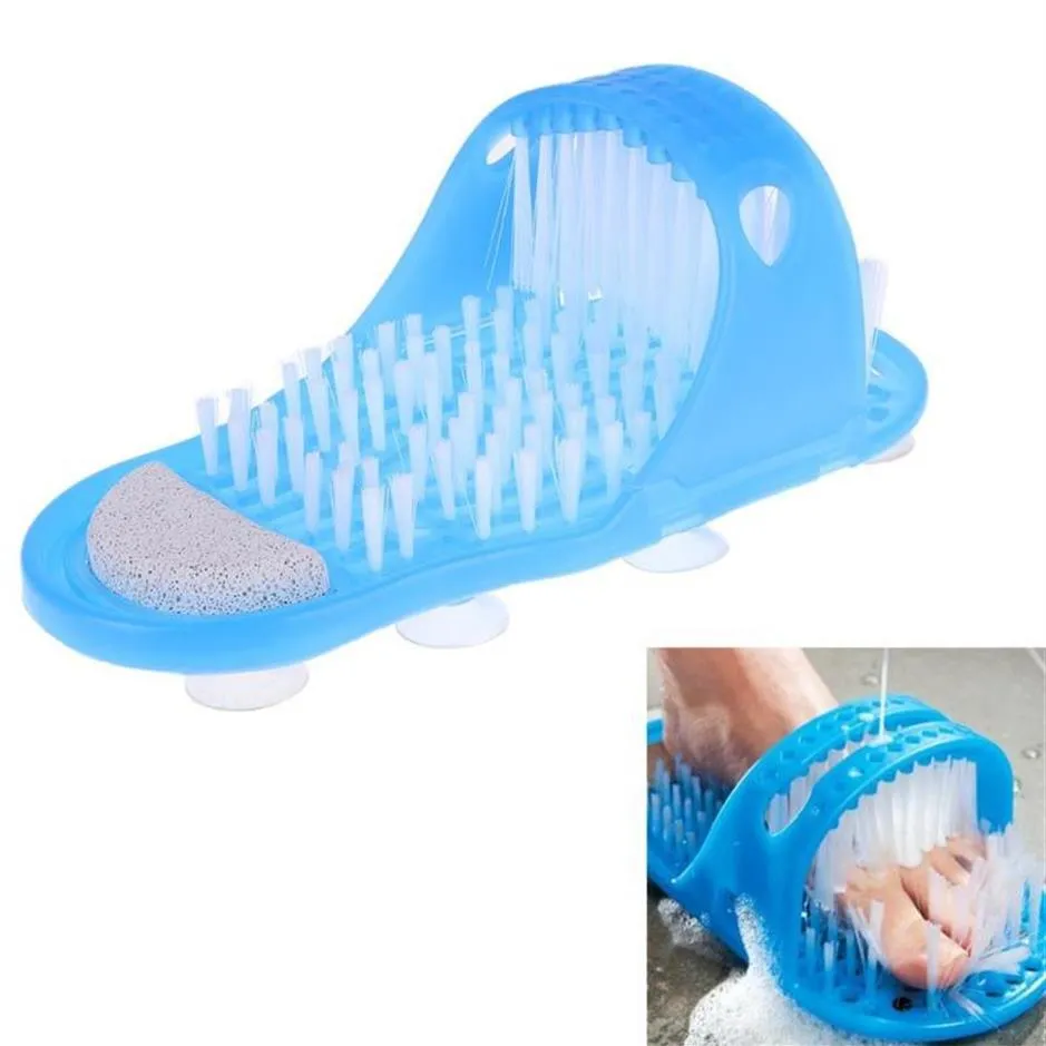 Plastic Bath Shower Foot Brush Scrubber Bath Shoe Feet Massage Slippers Brush Scrub Exfoliating Feet Spa Shower Remove Dead Skin228b