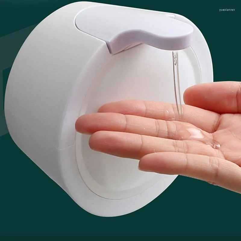 Liquid Soap Dispenser Hand Suction Cup Wall Mounted Waterproof Box Press Bath Supplies Bathroom Accessories