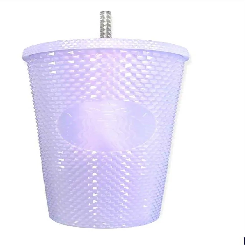 Starbucks 2021 Holiday Icy lilac Bling Studded Cold Cup TumblerV6C4300B