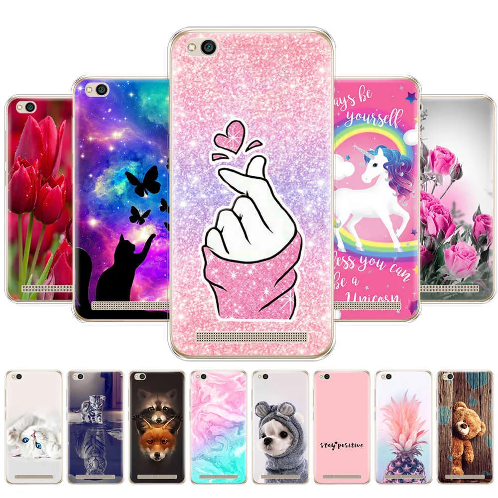 Voor Xiaomi Redmi 5A Case 5.0 Inch Silicon Soft TPU Telefoon Cover Voor Hongmi 5a Beschermende Coque Bumper