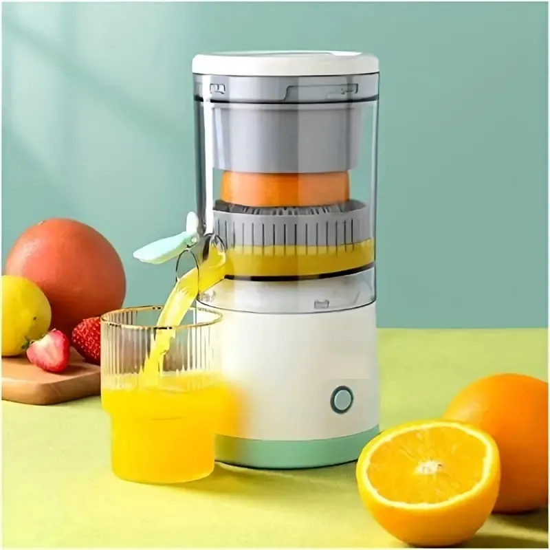 Handsfree Electric Citrus Juicer, 1-knapps Easy Press, Lemon Lime Orange Grapefruit Juice Squeezer, Easy to Clean Juicer Machine, USB Home Blender Mixer