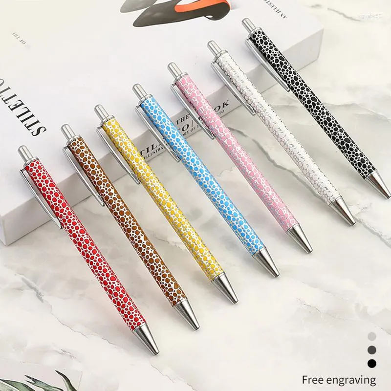 Fashion Luxury Multi-color Leopard Texture Metal Ballpoint Pen High-quality Pens For Writing School Office Accessories Gifts