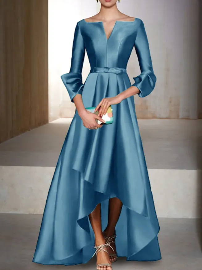 hi lo formal dress Andrea & Leo A1239 High Low Beaded Formal Prom Dress main image 0
