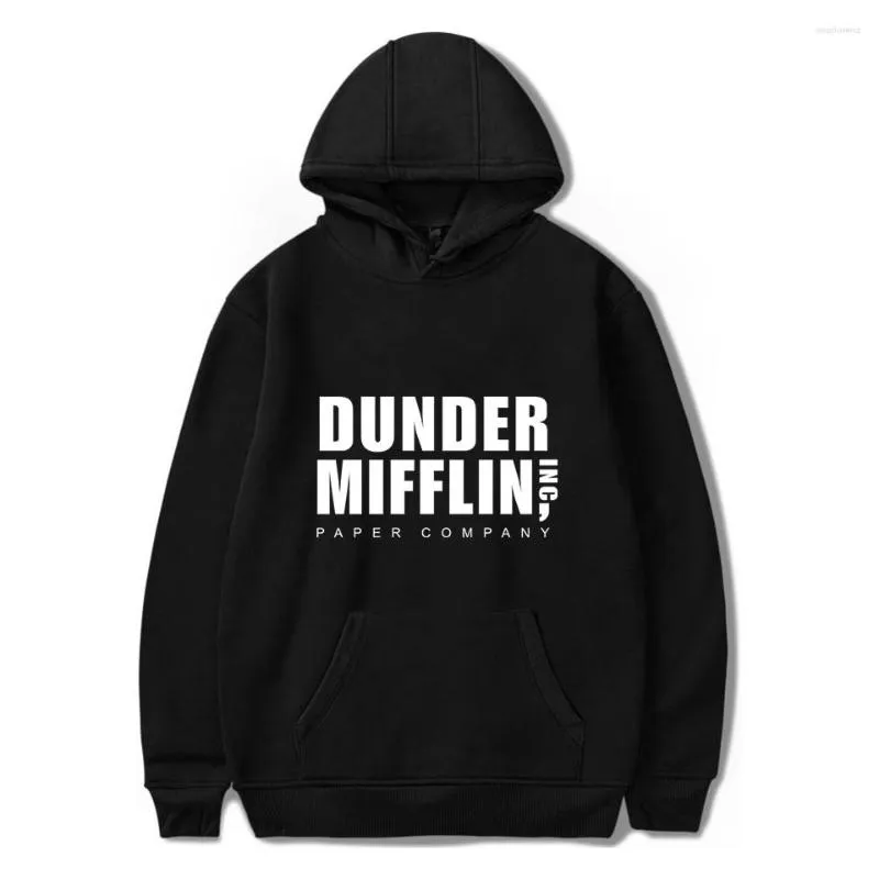 Herren Hoodies The Office TV Show Dunder Mifflin Männer Frauen Langarm Pullover Herbst Winter Sweatshirts Bequemer Baumwoll-Hoodie