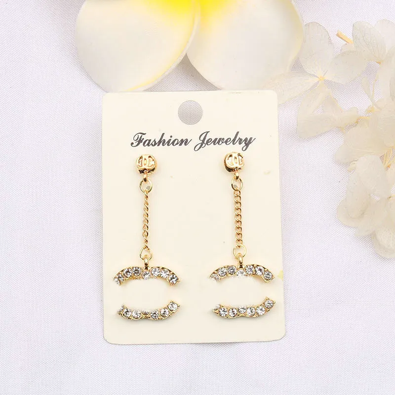 20 Style Marque Lettre Dangle Boucles D'oreilles Designer Boucles D'oreilles Pour Les Femmes De Luxe Boucles D'oreilles Bijoux De Noce Accessoires Cadeaux