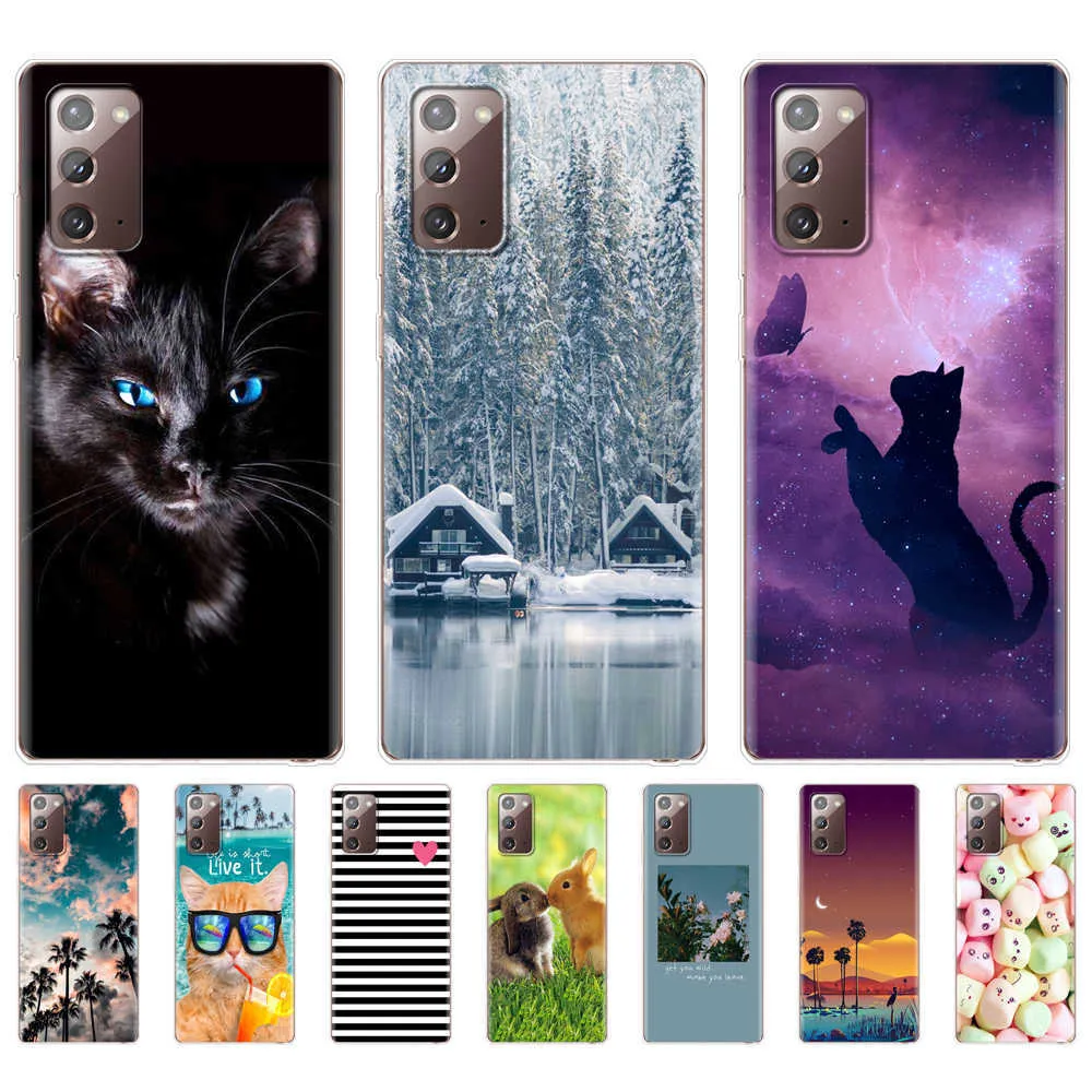 For Samsung Galaxy Note 20 Ultra Case Soft TPU Silicon Back Phone Cover Full Protection Coque Bumper