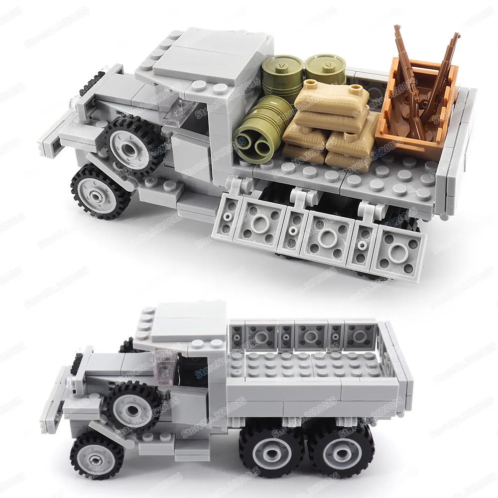 WW2 Soviet Army Transporter Building Blocks Set With Military GAZ Truck And Moc Figures Educational Toys For Boys From Diao08 14.27 DHgate.Com