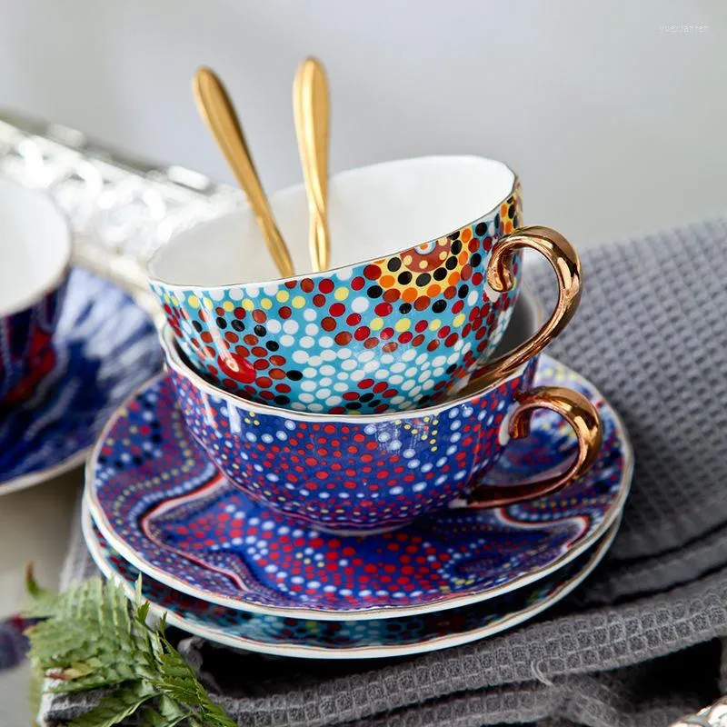 European Style Coffee Cup Saucers Set Bone China Ceramic Cups with Saucers  for Tea and Coffee from Dhgate Cups & Saucers - price 39.72