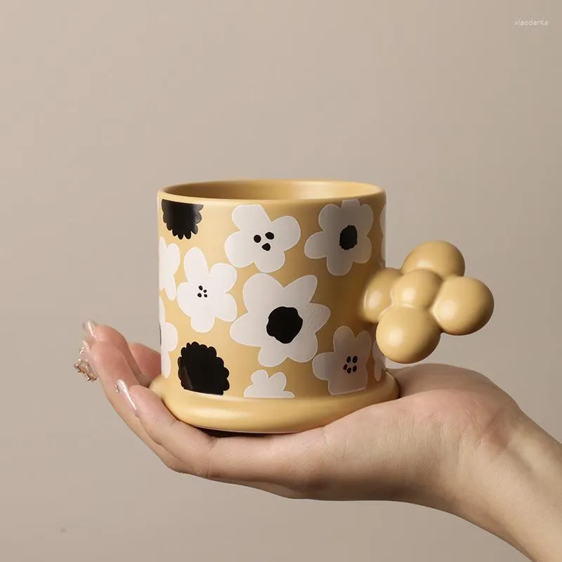 Tazze Ceramica Zucca Creativa Maniglia Grande capacità Tazza da caffè Latte Tazza Soggiorno Tavolo da pranzo Accessori per la decorazione della casa