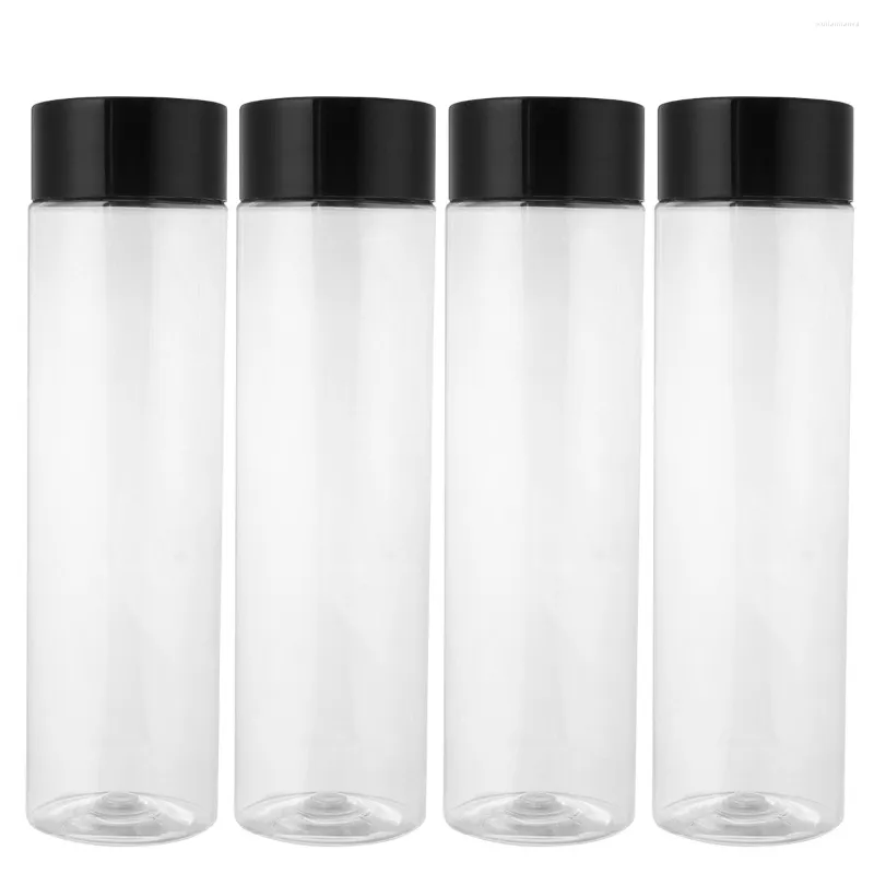 Garrafas de armazenamento 12 unidades Garrafa Recipientes vazios transparentes Água à prova de vazamentos para escolas domésticas (500 ml)