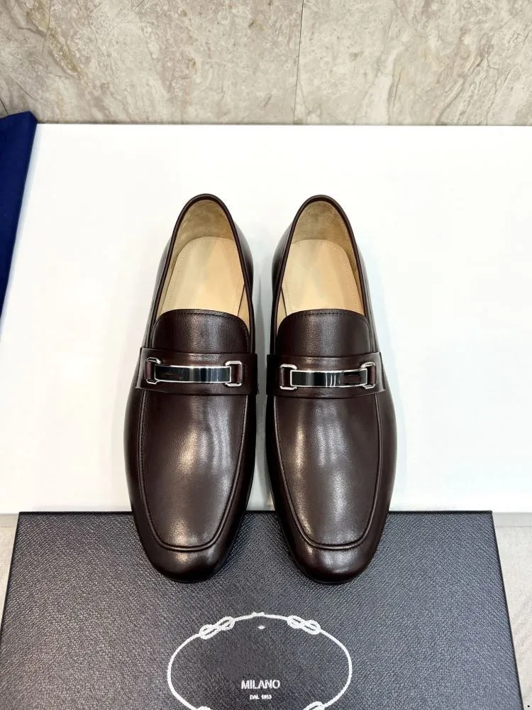 Original Classic 5A Business Men Designer Dress Shoes Fashion Elegant Formal Wedding Slip On Office Oxford för New