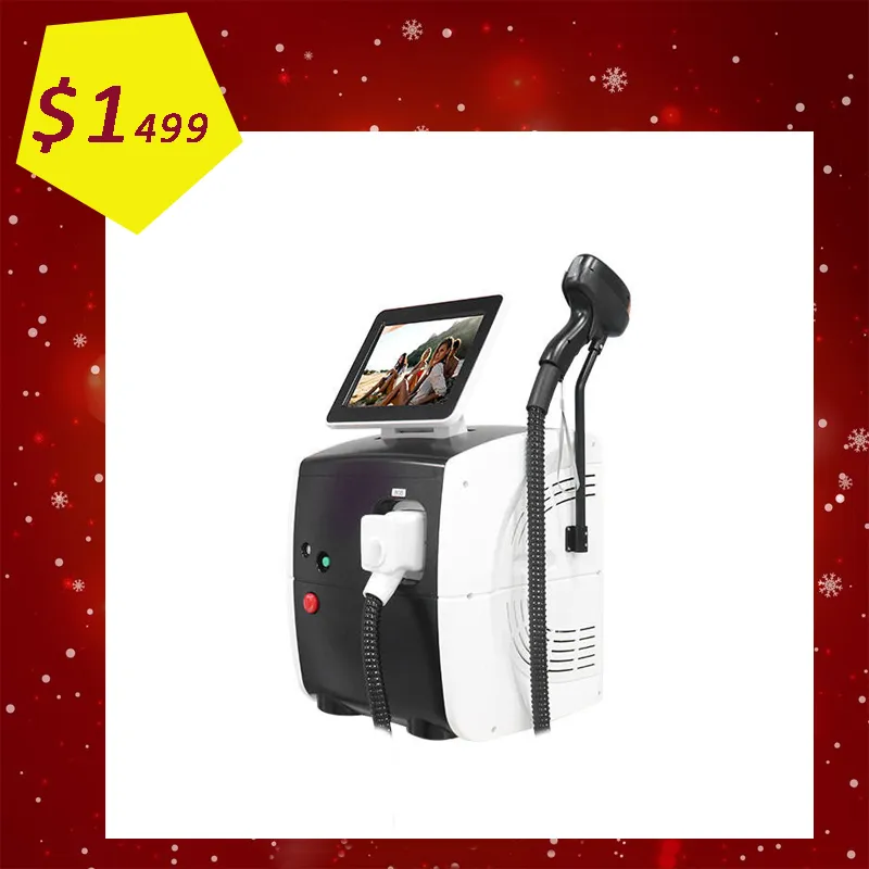 Ice Prenium Titanium Diode Laser Hair Machine Professional для дома использование темная кожа спа -салон 808 нм лазеры депиляция лечение