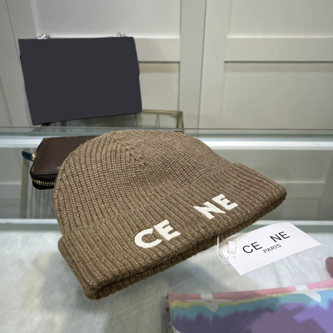 Beanie/Skull Caps Skull Caps Designer triomphe muts celiny wintermutsen dames oorbescherming celinne warme winddichte hoed mode casual muts celins outdoor