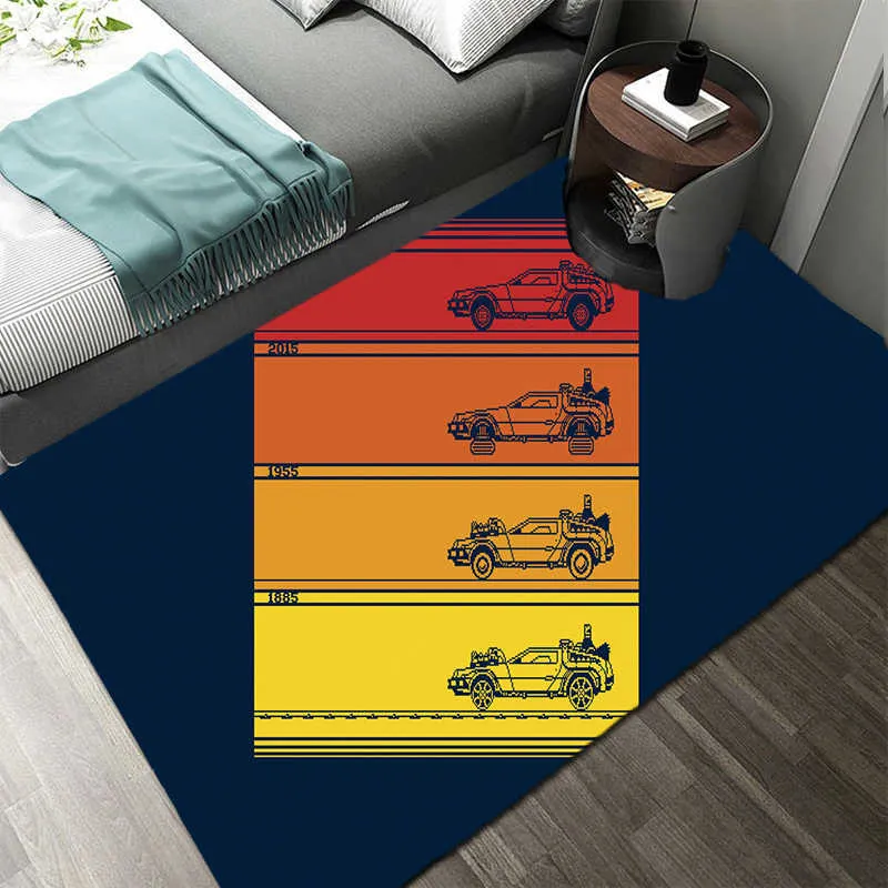 Tapis Persan Décor Tapis Planète Vaisseau Spatial 3D Tapis De Sol Salon Tapis De Porte D'entrée Anti-dérapant Tapis De Sol Garçon Chambre Enfant Sport Tapis R230717