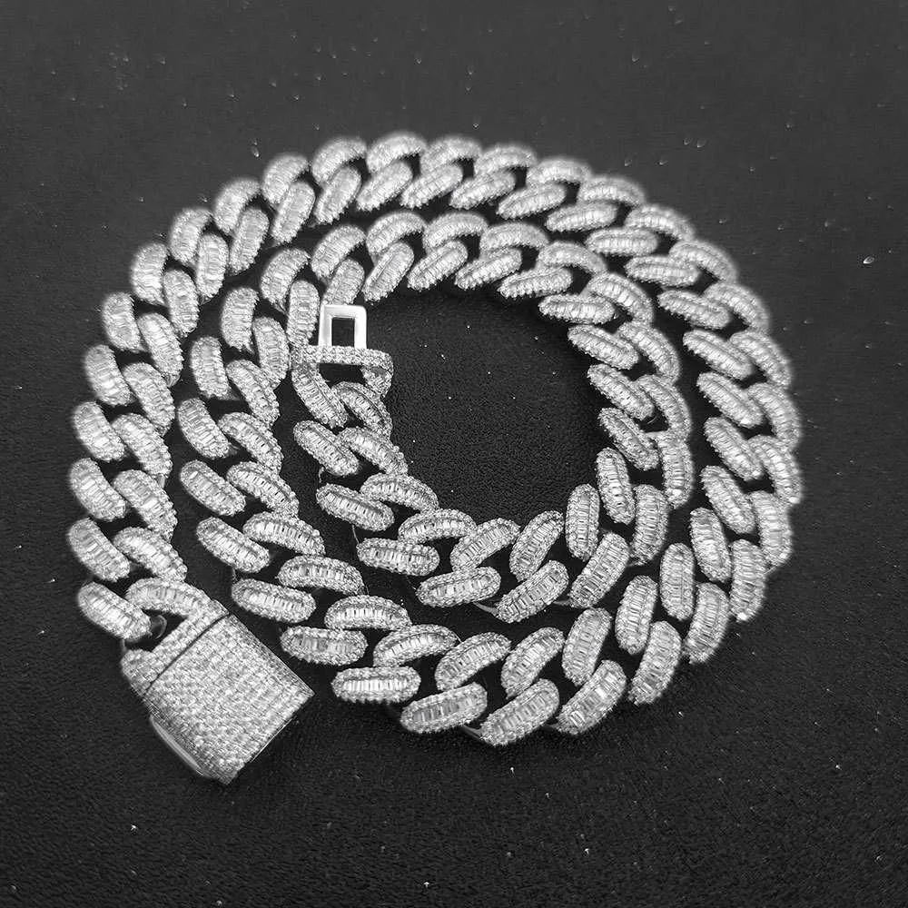 Stainless steel diamond 2024 cuban link chain