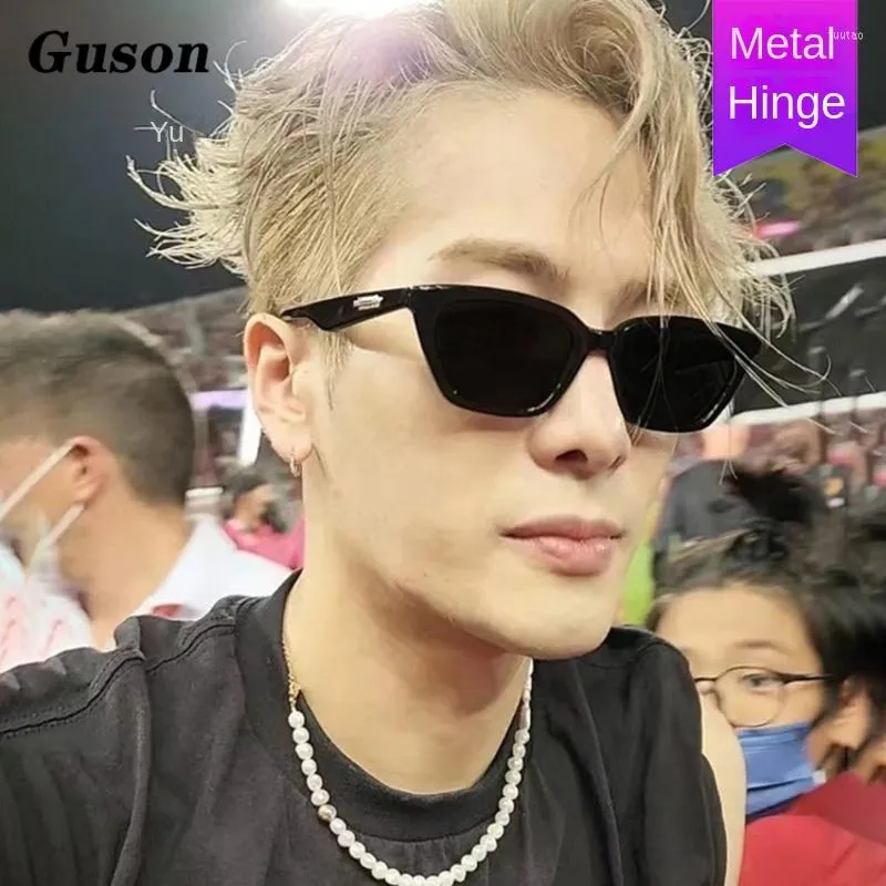 Sunglasses GUSON Cat Eye For Men High Quality Sun Glasses Women 2023 Fashion Advanced Shades Retro Luxury Glass Lady UV400