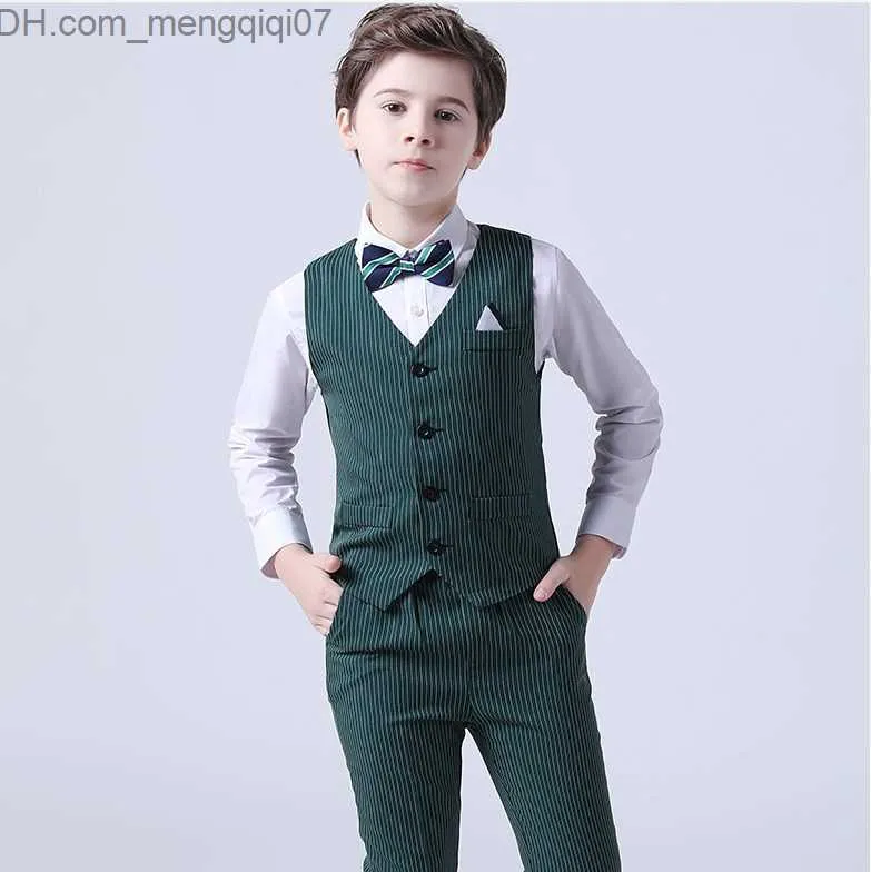 Kleidungssets Sommer-Hochzeitskleid für Jungen, 1-jähriger Geburtstag, Weste, Hose, 2-teilig, formelles Set, Kinder-Partykleidung, Jugendfotografie-Set Z230717