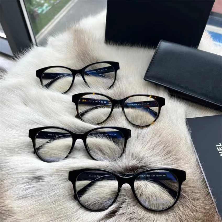 48% zniżki na okulary przeciwsłoneczne 2023 Wysokiej jakości nowy w stylu Xiaoxiang płytka oka szklanka szklanki szklanki ramy Dekoracja diamentu CH3431