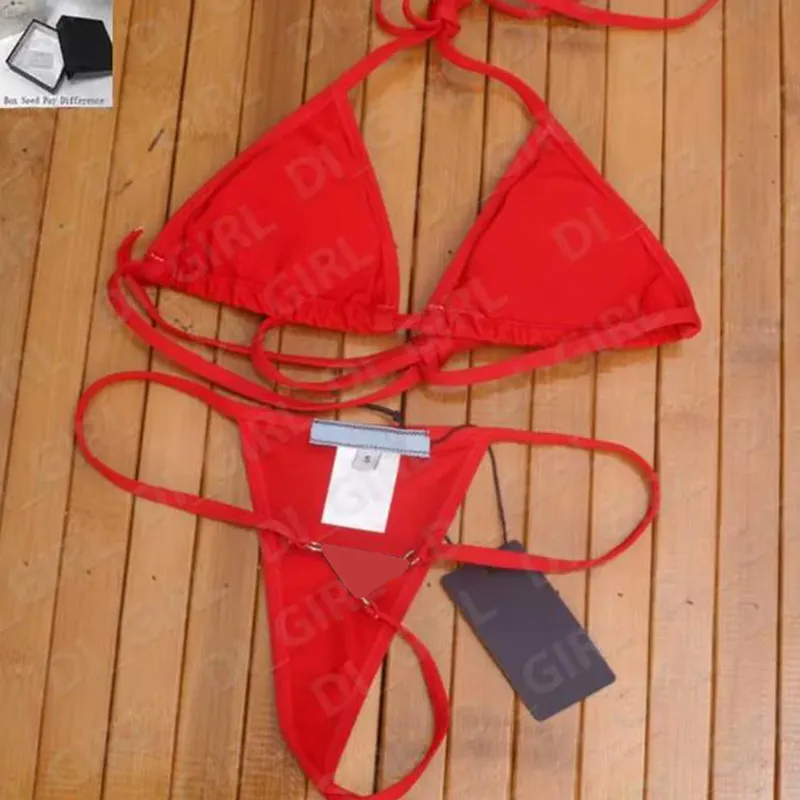 Bikinis para mujer Traje de baño de moda Traje de baño para mujer Bikini de elemento alto Conjunto de dos piezas para mujer Tamaño de 4 colores: S-XL