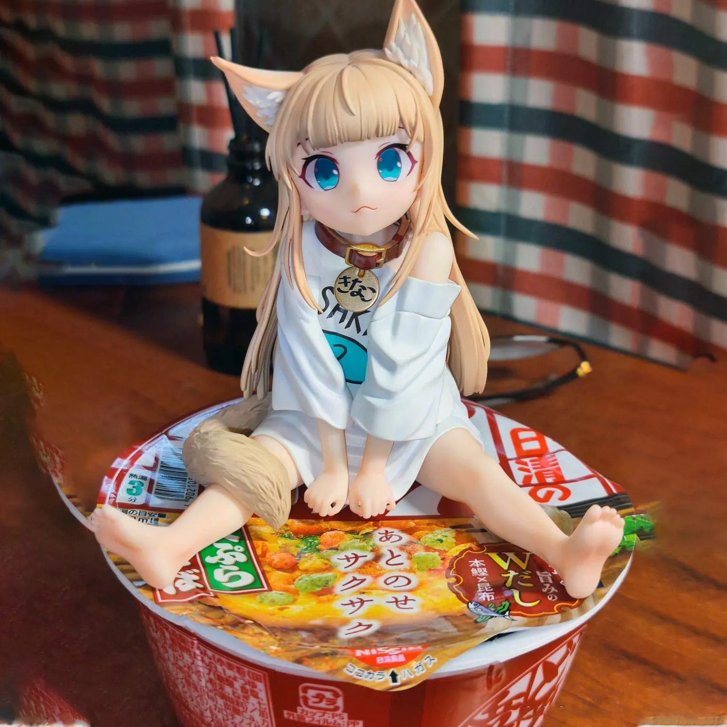 Figure di cartoni animati 14 cm Uchi no Neko ga Onnanoko de Kawaii Kinako Ragazza carina Modello PVC Anime Action Hentai Figure Collection Modello Giocattoli Regali per bambole