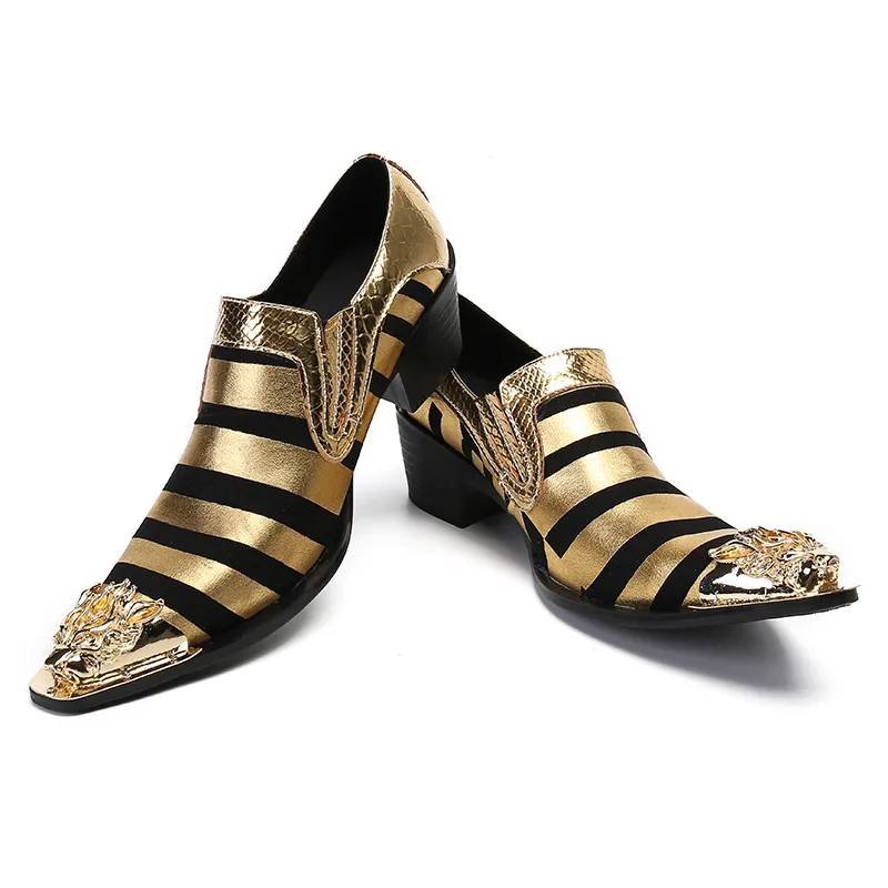 Marca tacchi alti moda celebra scarpe eleganti per uomo scarpe oxford a righe da lavoro italiane scarpe da uomo scarpe da festa in vera pelle