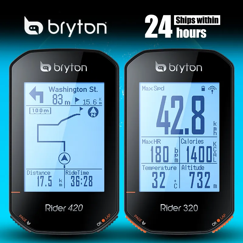 Cykeldatorer Bryton Rider420 420 420e Rider320 320 320E GPS Bike Computer Bicycle Japanese Italian German Portuguese Spanish Cycling Betometer 230716