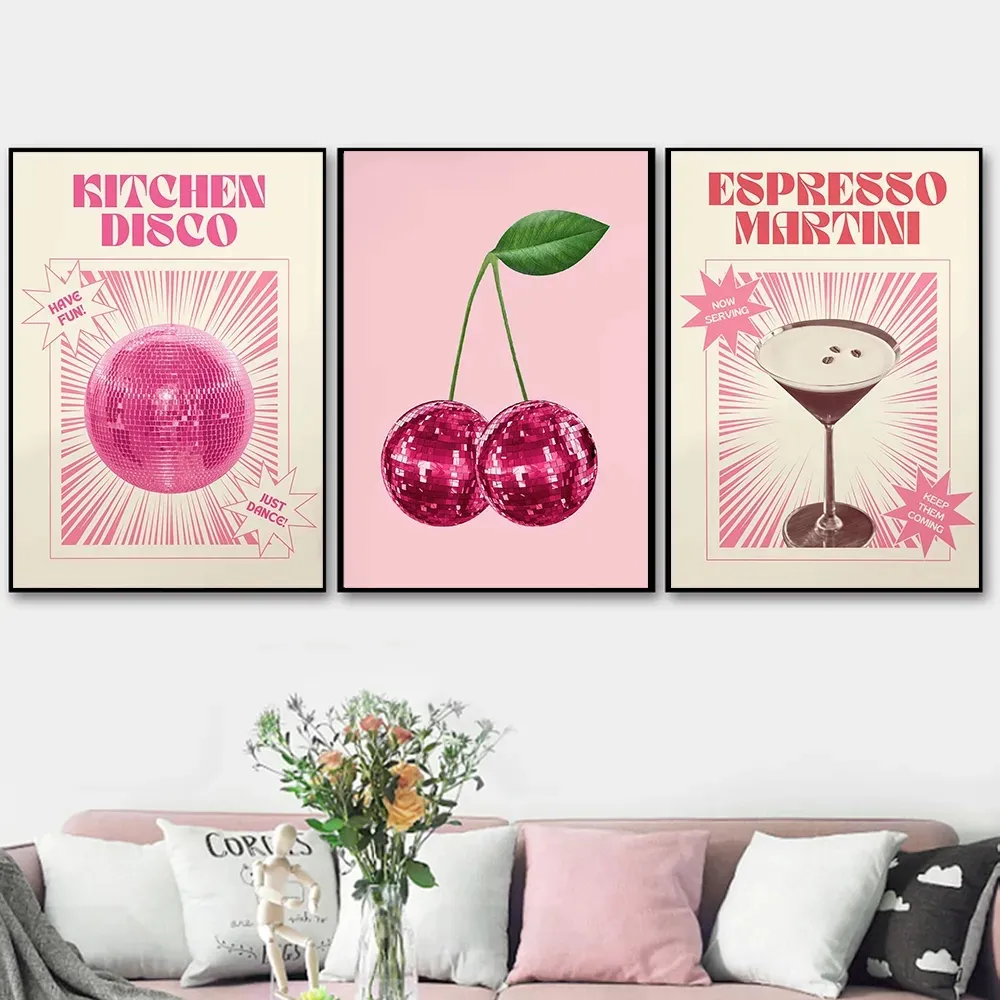 Canvas print Pink disco ball