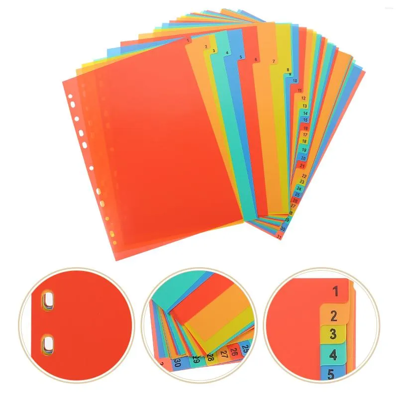 Plates Divider Binder Digital Notebook School Notepad Markers Tabs Index Classified Labels