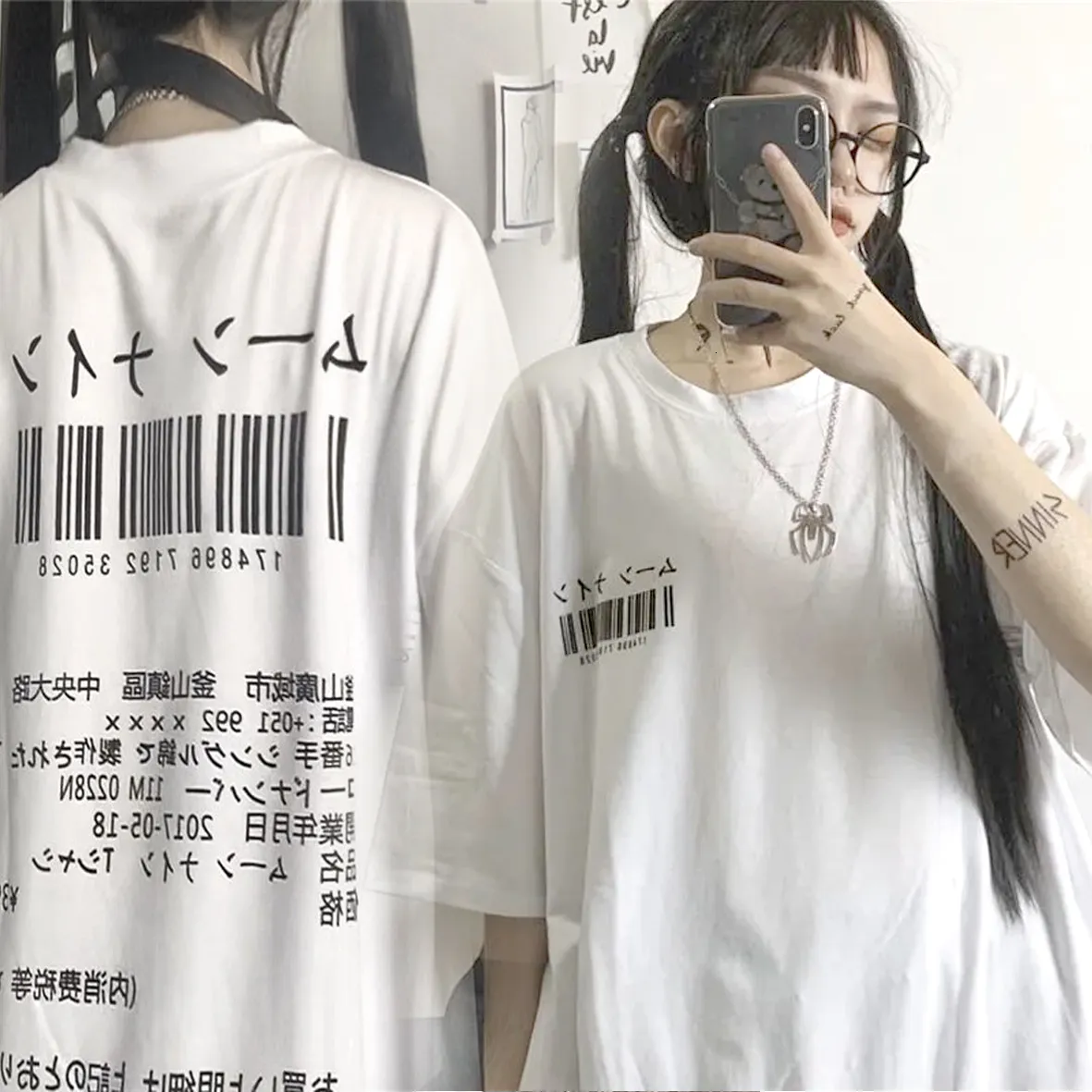 FEVERTIME★韓国★23 Circle Logo Shirring Crop T-shirts 半袖T DHgate.com:Womens Vintage Punk Korean Fashion Goth Graphic T