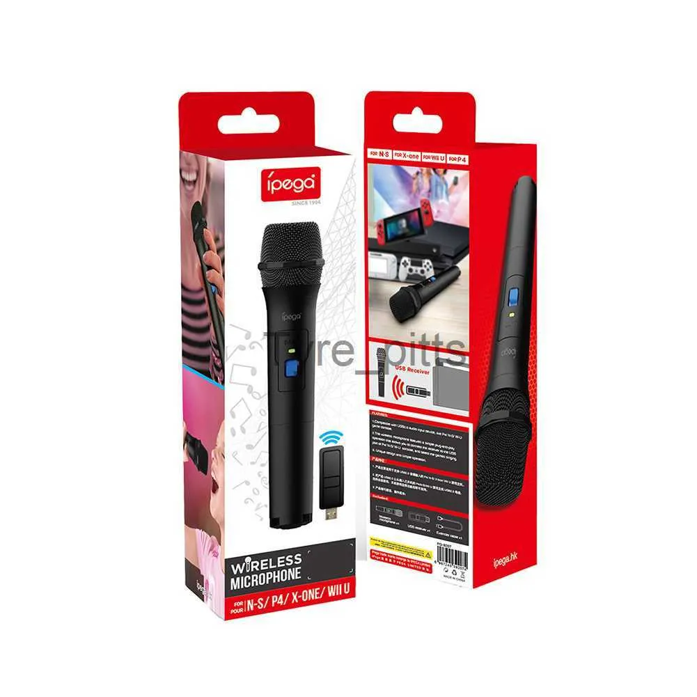 Microphones PG-9207 Microphone de jeu karaoké Haut-parleur sans fil Micro HiFi pour Sony PS5/PS4/PS3/Xbox One/Wii U/ Console de jeu Nintendo Switch x0717